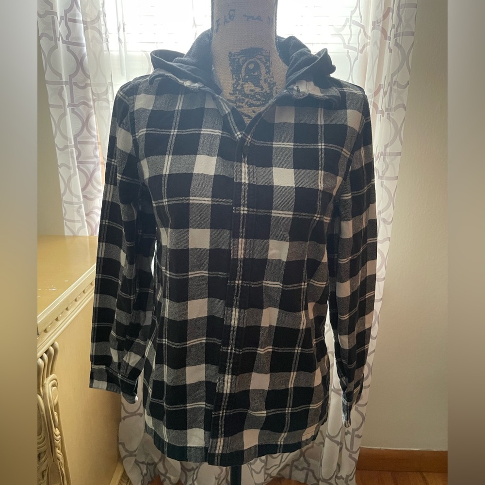 Men’s Hollister Hooded Plaid Shirt